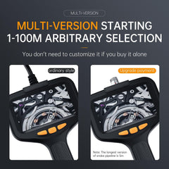 Industrial Endoscope Borescope Camera with LED Light – 2m/5m/10m Waterproof Snake Camera for Auto, Aircraft & Pipe Inspection